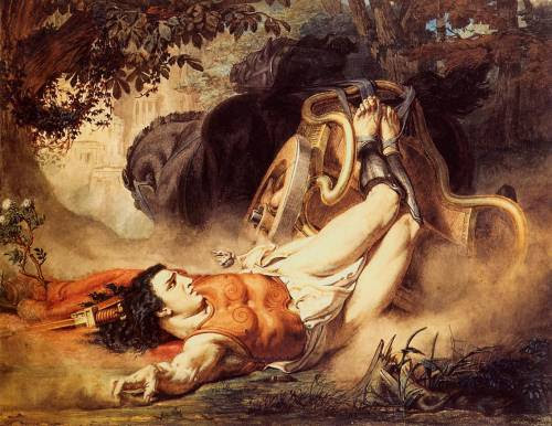 Картина Лоуренс Альма-Тадема. Смерть Ипполита (1860). Частная коллекция