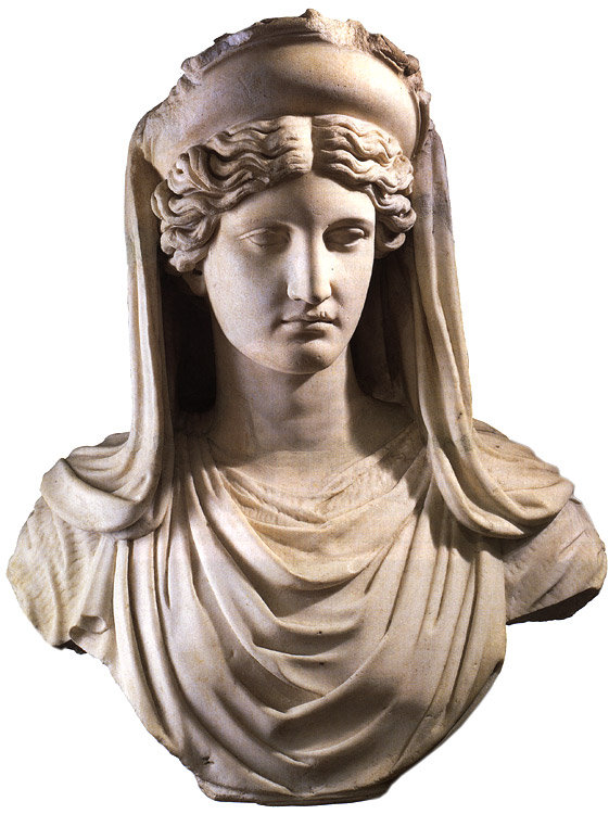Статуя Деметра. Мрамор. Римский национальный музей, Палаццо Альтемпс. Рим, Италия