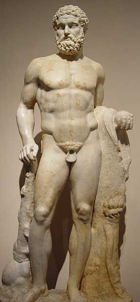 Геракл-Геркулес, греко-римская мраморная статуя, Музей Прадо