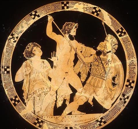 Гея, Посейдон и гигантский Полибот, 5 век до н.э., Античное собрание