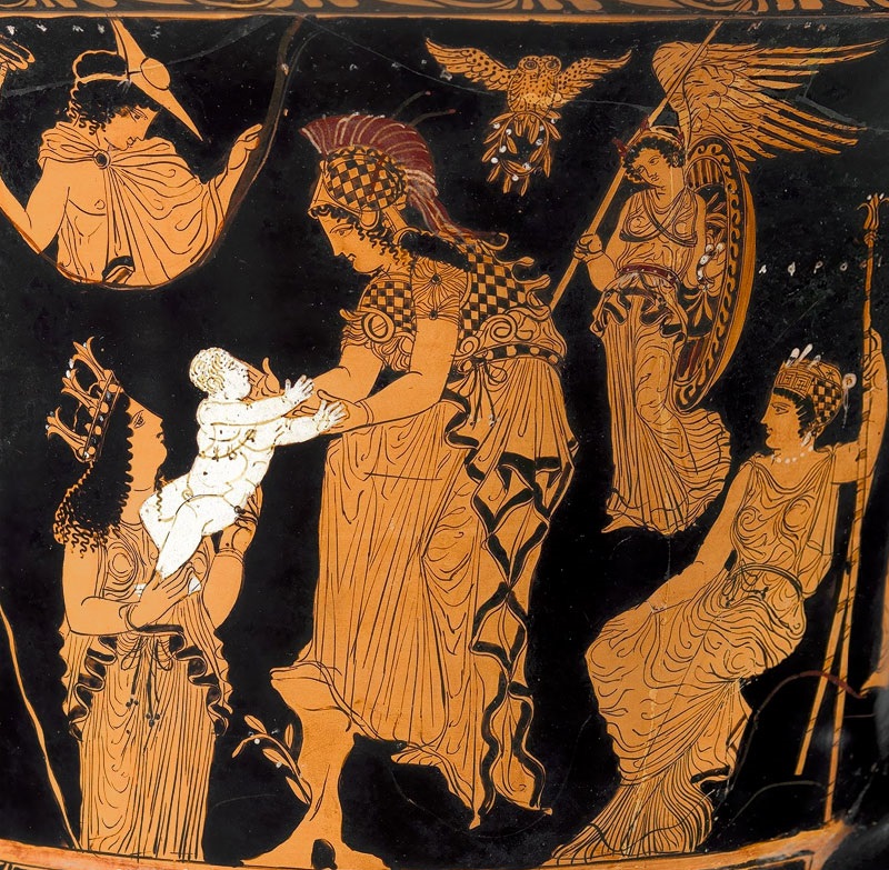 Гея, Афина и рождение Эрихтония, 5 века до н.э., Музей изящных искусств Вирджинии
