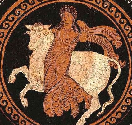 Европа и Зевс в образе быка, 4 века до н.э., Художественно-исторический музей Вены
