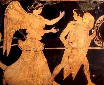 Эос и Кефал, 5 век до н.э., Археологический музей Джона Хопкинса