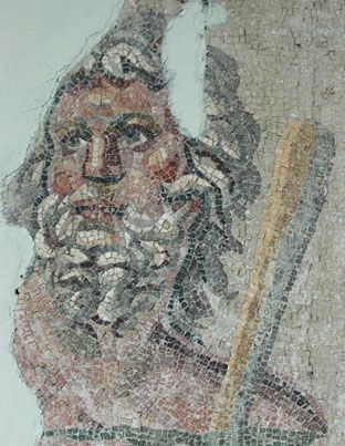 Океан, греко-римская мозаика из Антиохии, Археологический музей Хатая