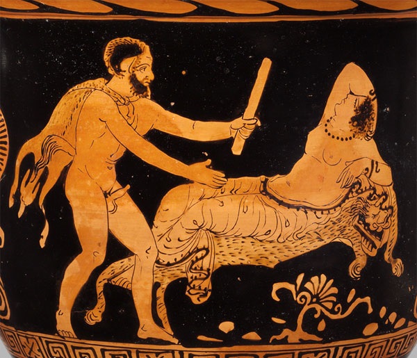 Сатир и спящая нимфа, 4 век до н.э., Музей Метрополитен