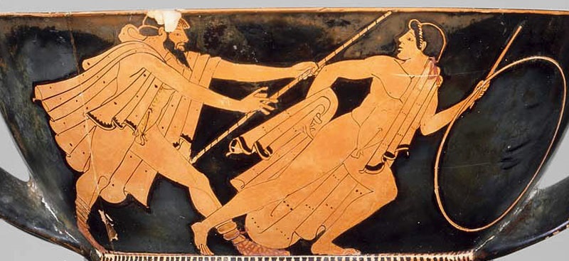 Зевс, преследующий Ганимеда, 5 век до н.э., Музей изящных искусств Бостона.