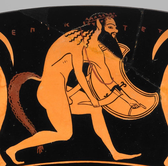 Сатир-воин, 6 век до н.э., Британский музей