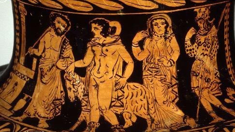 Афамант, Фрикс, Гелла и баран с золотым руном , 4 век до нашей эры, Гарвардские художественные музеи