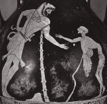 Геракл и Герас, 5 век до н.э., Национальный музей этрусского искусства