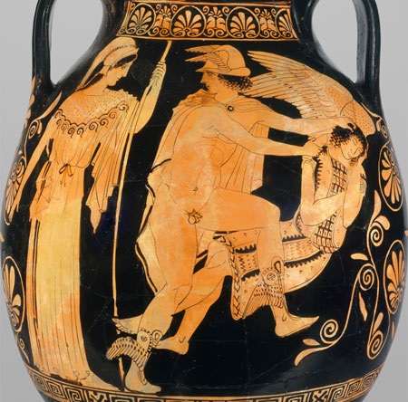 Персей, убивающий Медузу, 5 век до н.э., Метрополитен-музей