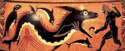 Геракл и троянское морское чудовище, 6 век до н.э., Коллекция Ставроса С. Ниархоса